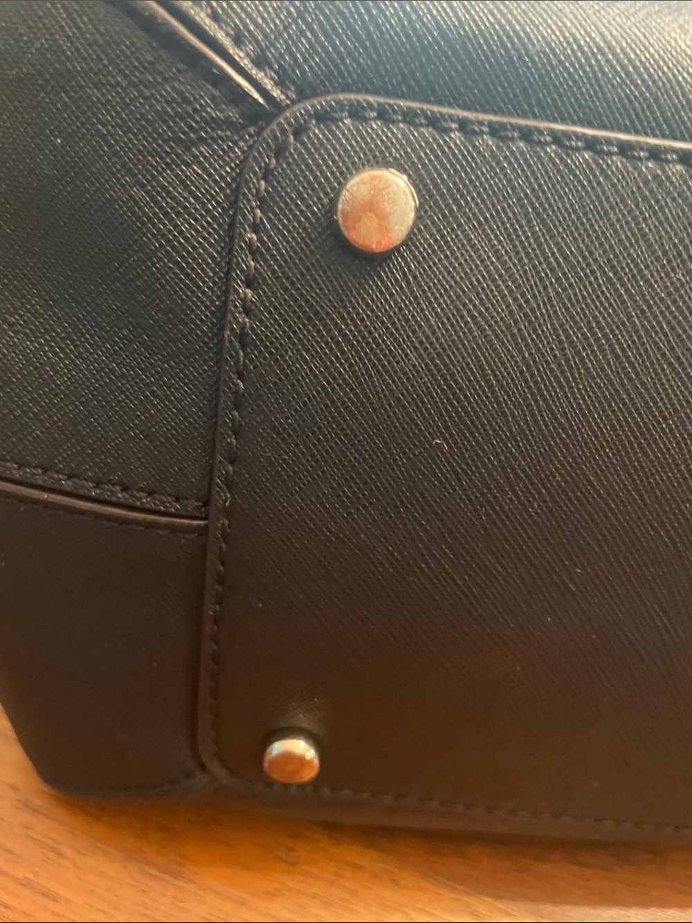 kate spade Black Saffiano Leather Tote with Gold Logo C66 - Picture 6 of 13